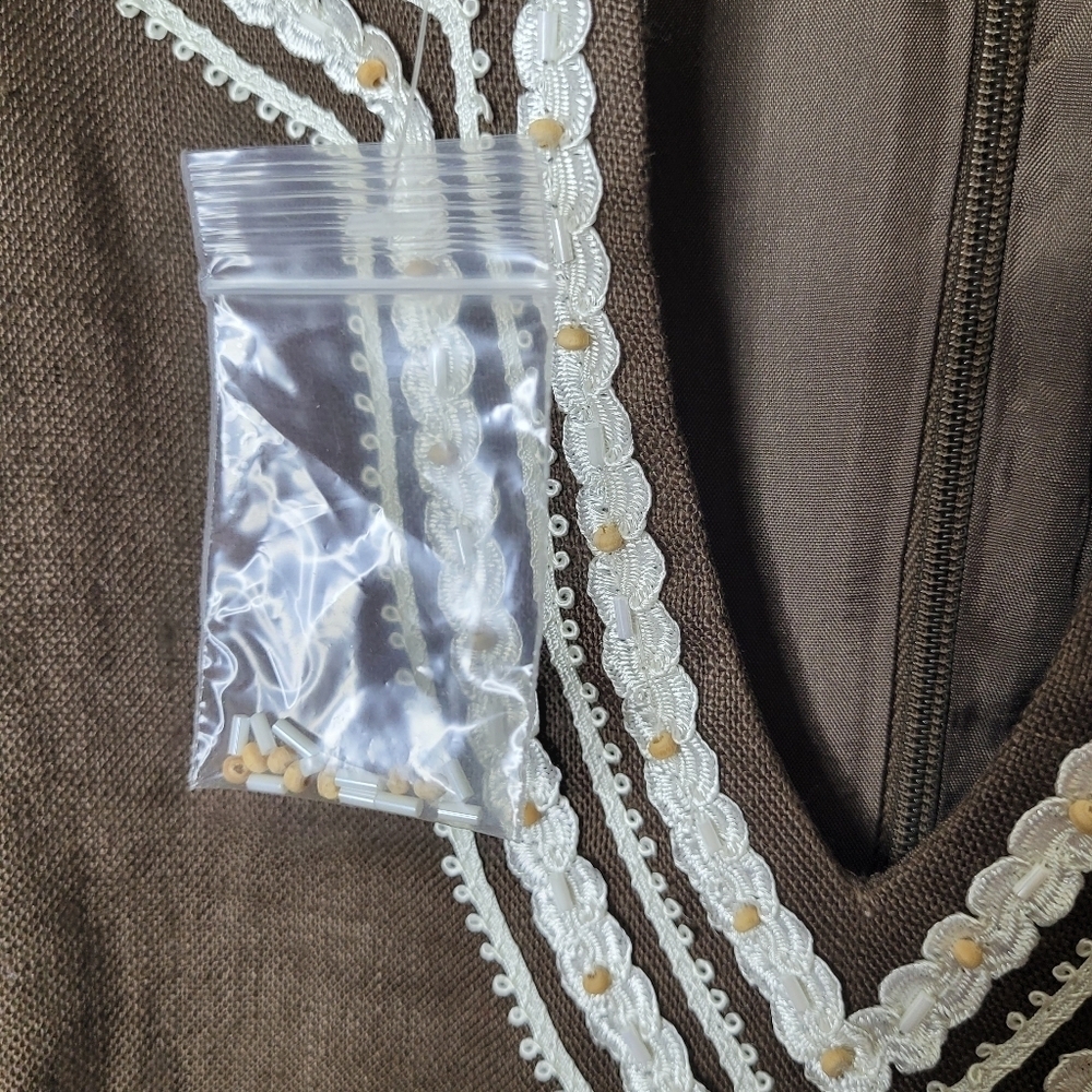 Talbots Linen Embroidered Sheath Dress - Picture 7 of 10